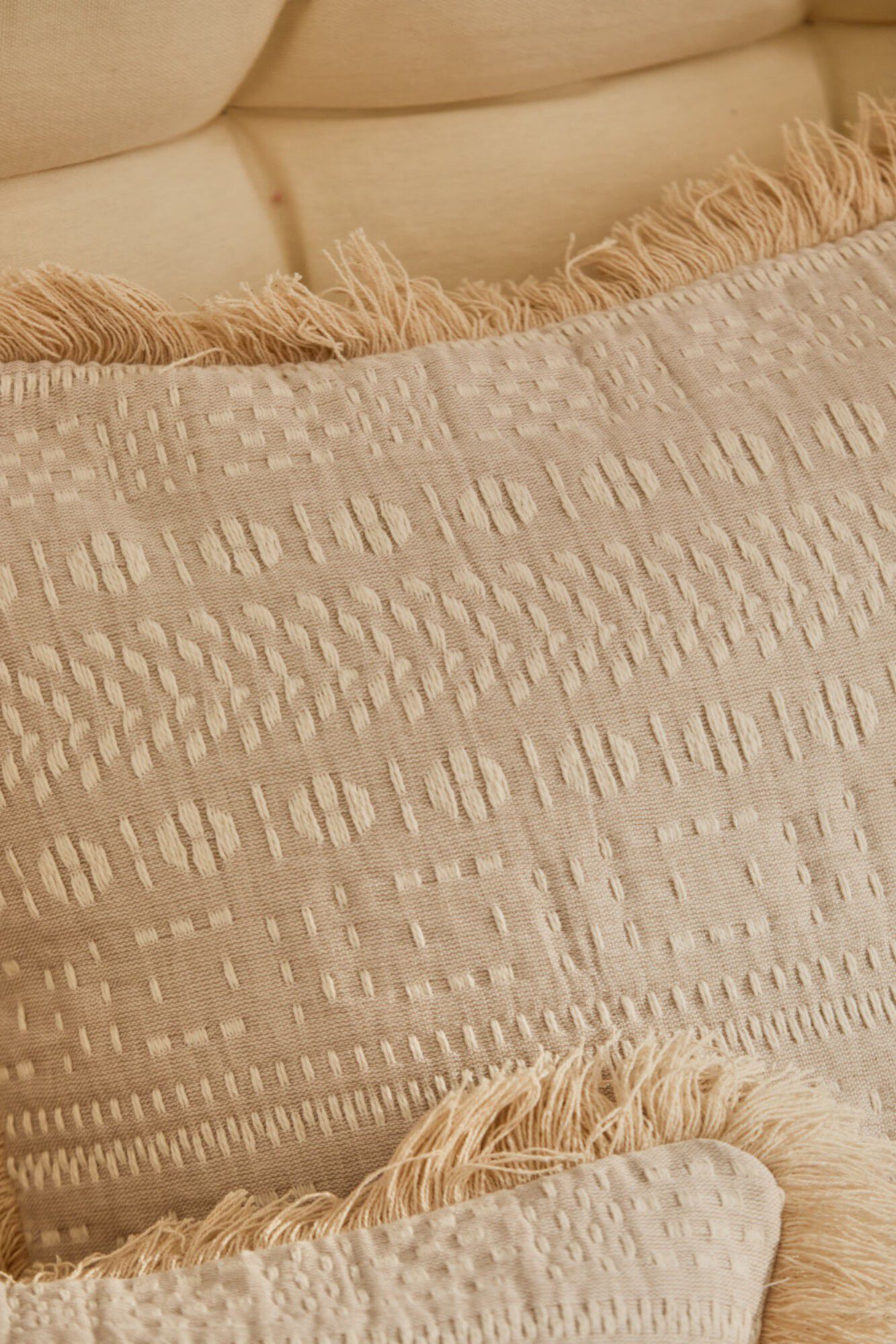 Calma House Funda coj&iacute;n de algod&oacute;n de 30x60