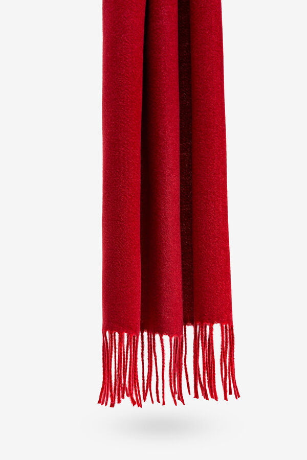 Vilanova Manta Bufanda Cardada rojo