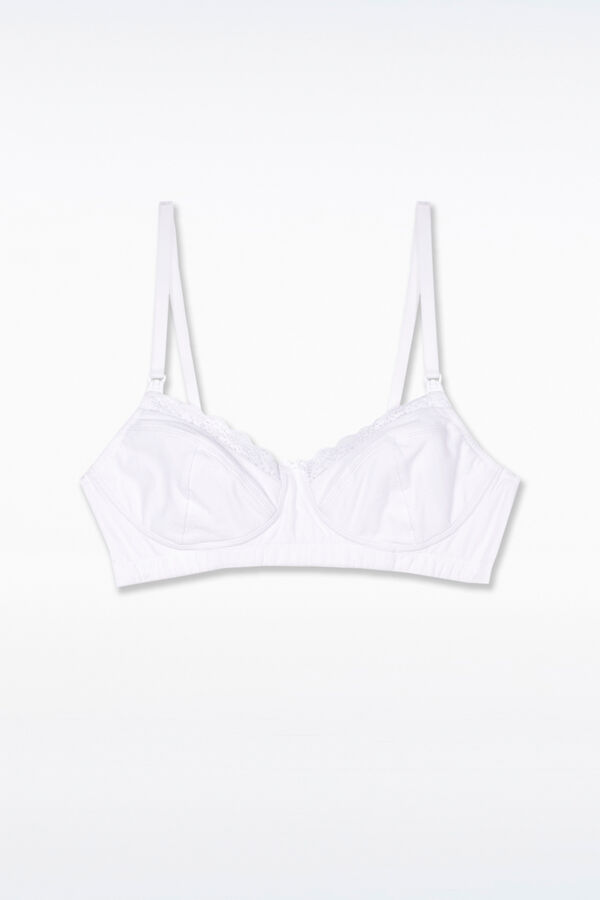Ohma! Basic-Still-BH aus Baumwolle Weiß