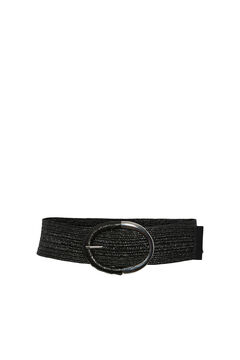 Womensecret Round buckle belt noir