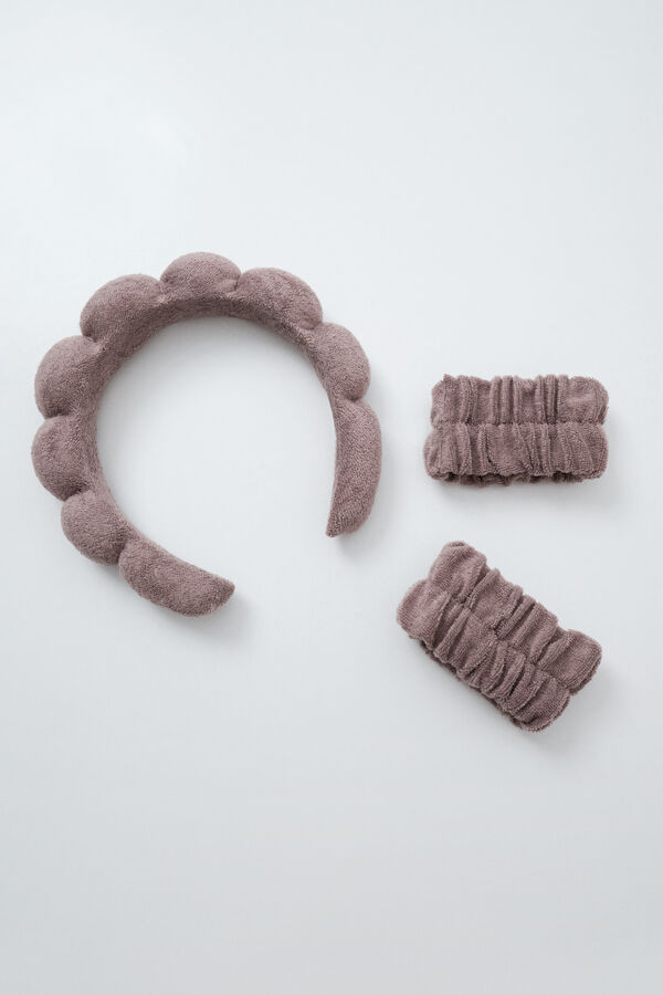 Women'secret Headband and wristband set pink