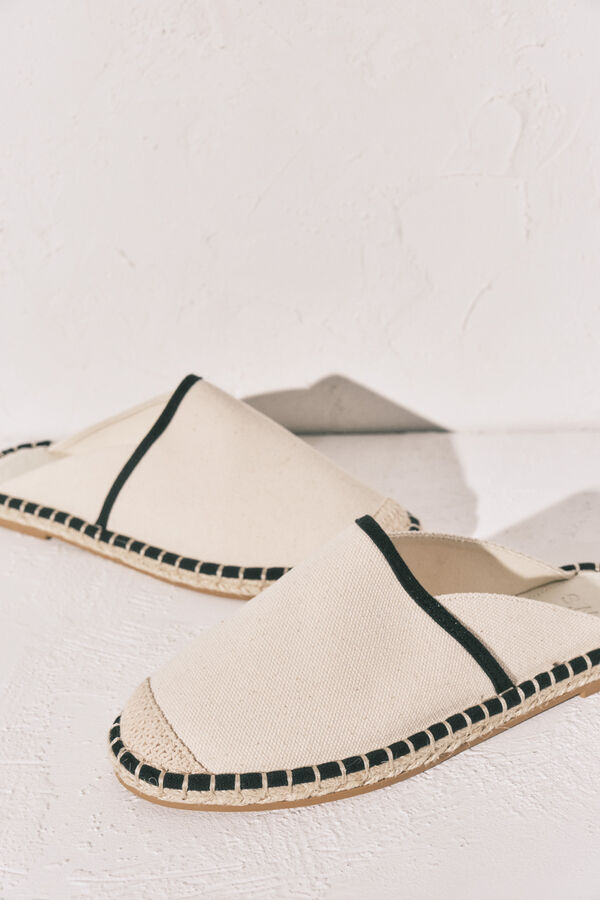 Women'secret Multicoloured flat mule sandal nude