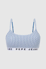 Pepe Jeans Sujetador logo estampado all over  azul