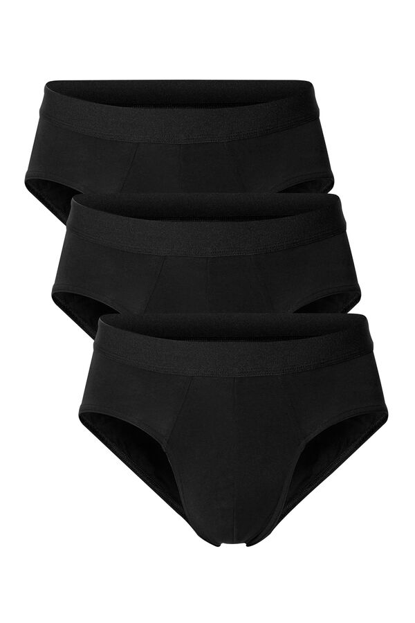 Bread & Boxers Pacote de 3 cuecas pretas preto