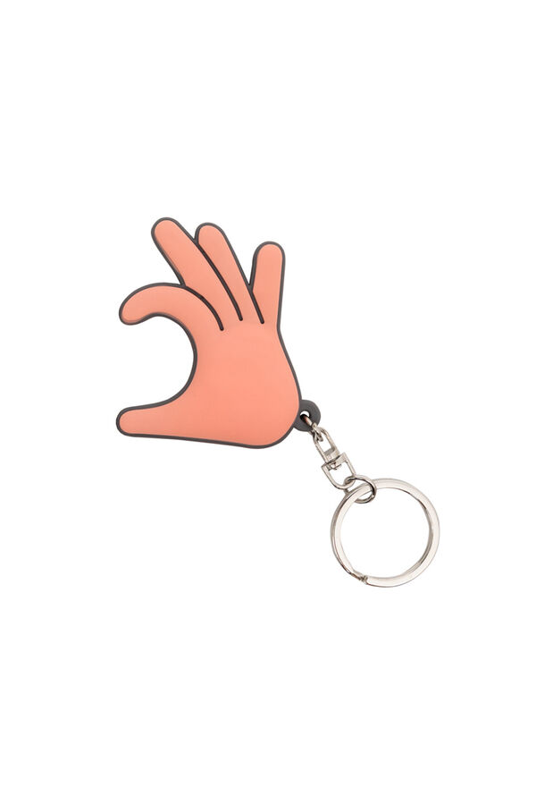 Mr. Wonderful Set of 2 key rings - Hands forming a heart printed