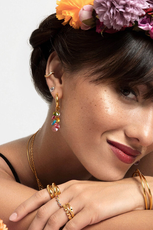 Singularu Catrina Silver Loose Earring grey