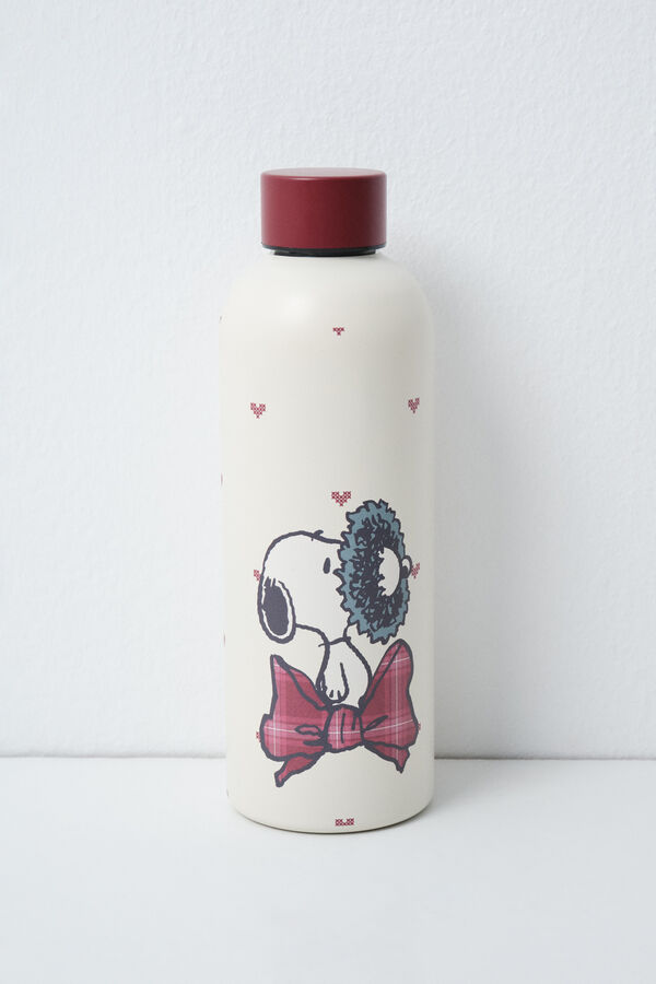 Women'secret Snoopy stainless steel bottle beige