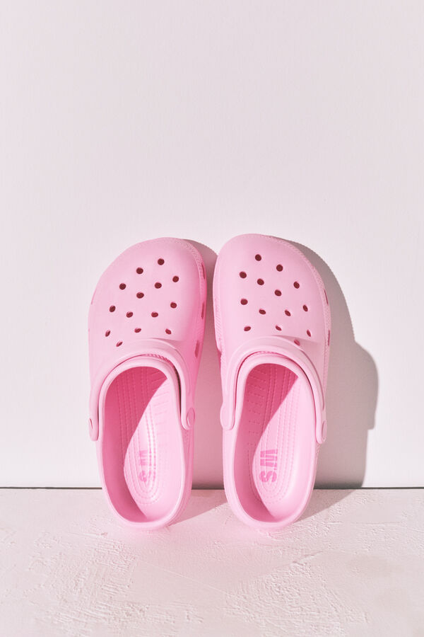 Women'secret Pink rubber clog slippers pink
