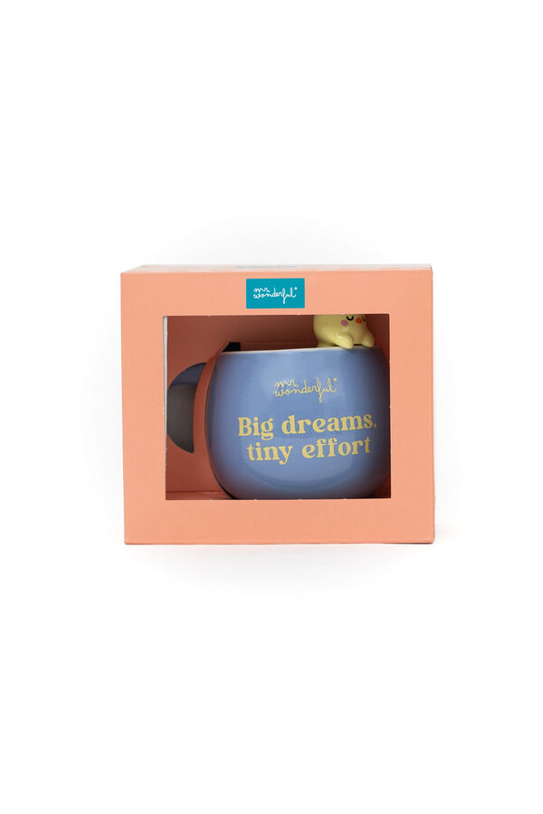 Mr. Wonderful Taza 3D Lazy pollito - Big dreams, tiny effort estampado