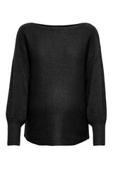 Only Maternity Jersey con manga abullonada maternity negro