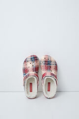 Women'secret Kids' plaid lined clog slippers printed