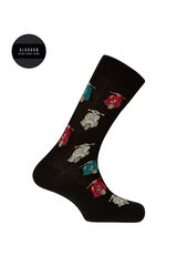 Punto Blanco Calcetines estampados motos negro