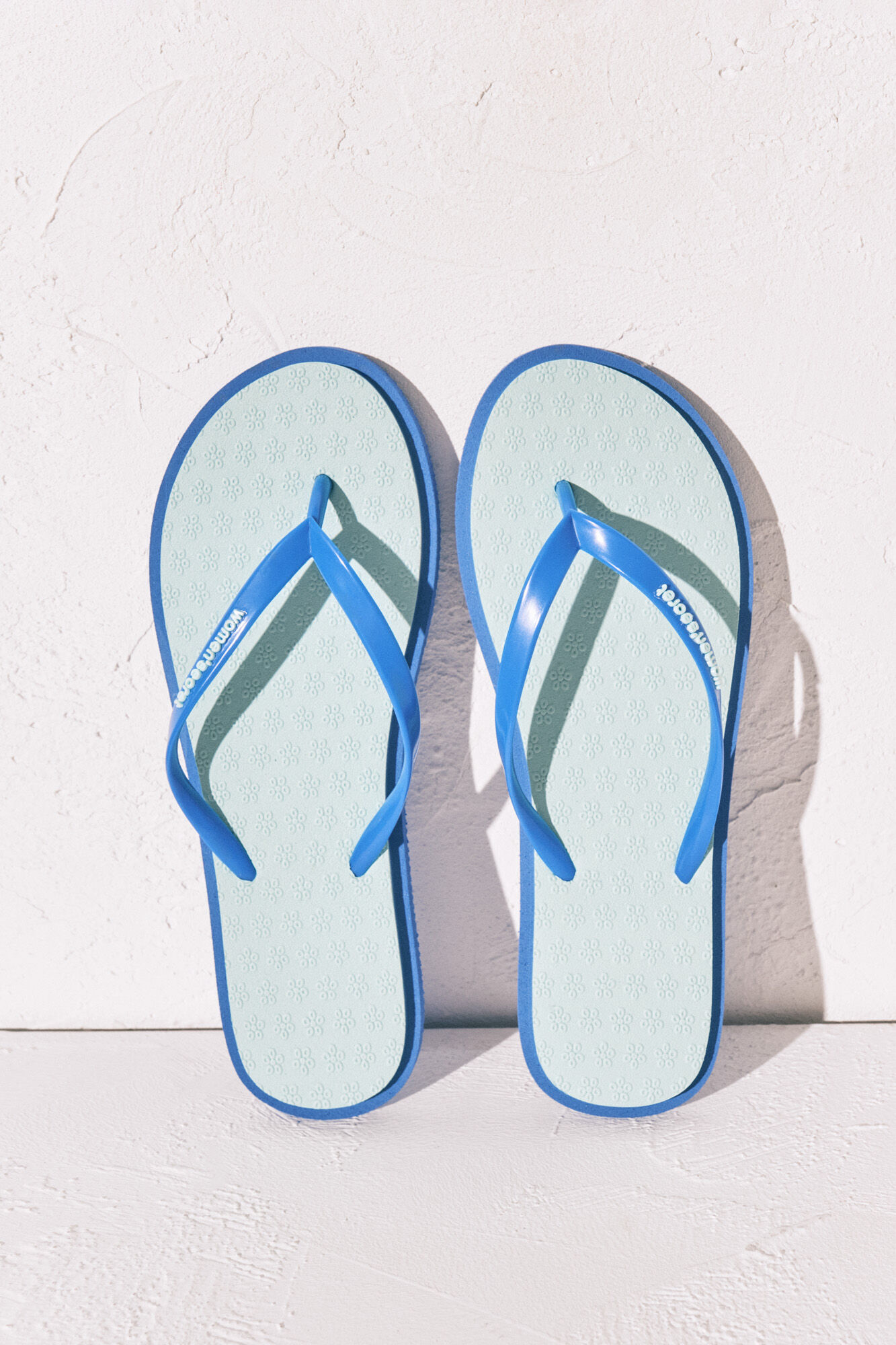 Women'secret Blue floral texture toe sandals