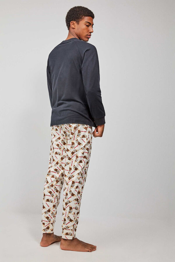 Gisela Gremlins men's long pajamas black
