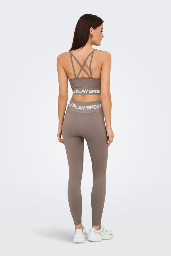 Only Play Calvin Klein logo non padding bra blue grey