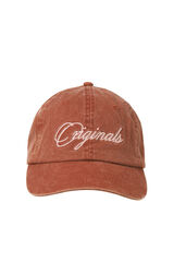 Jack & Jones Gorra texto bordado marr&oacute;n