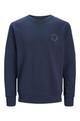 Jack & Jones Sudadera cuello redondo print trasero blue