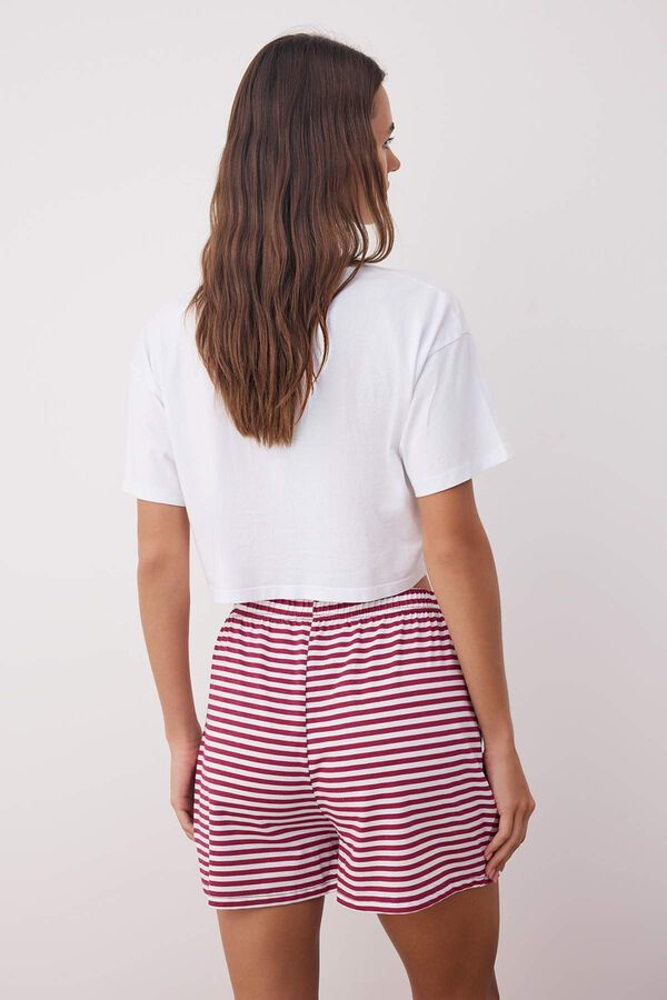 Trendyol Pack de 3 pantalones cortos de pijama estampado