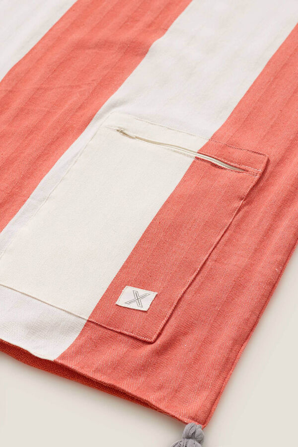 Womensecret Striped pocket beach towel Koraljna