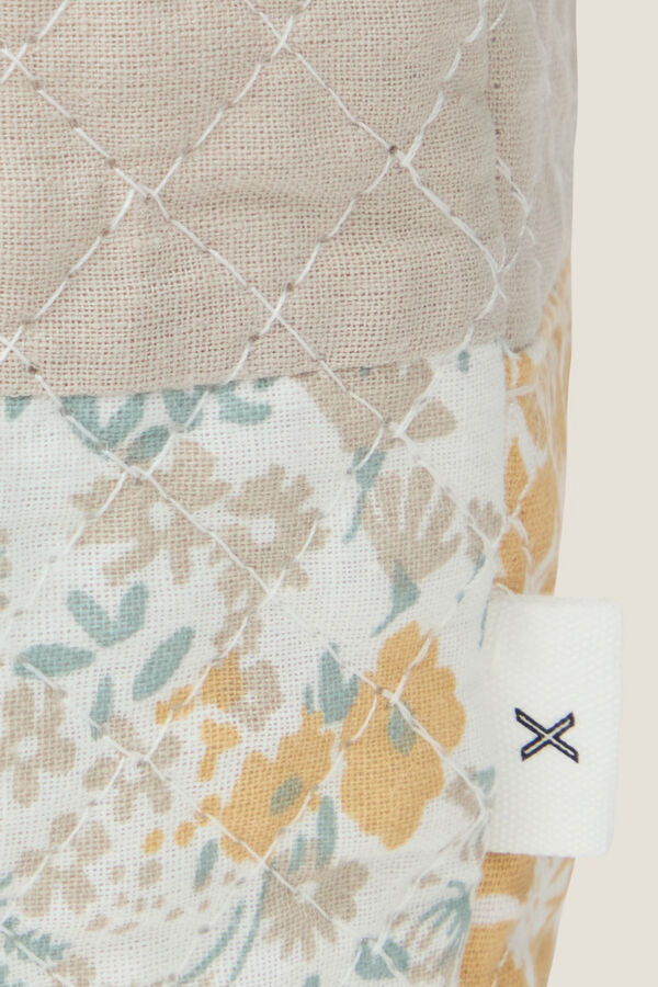 Textura Neceser algod&oacute;n patchwork kaki