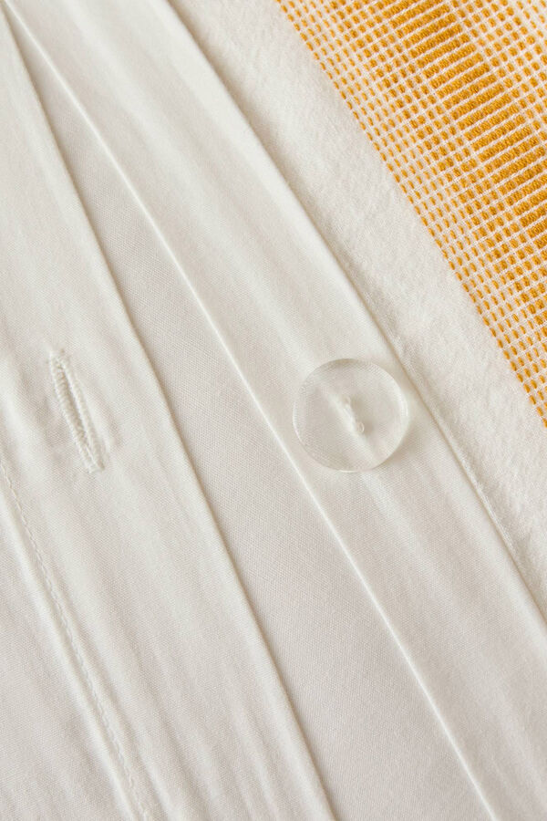 Textura Bettbezug Streifen Fransen mit Print