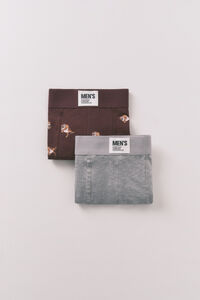 Women'secret Pack of 2 "Taz" cotton boxer boxers