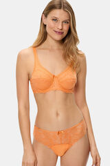 DIM Calcinha de renda essencial generosa  vermelho