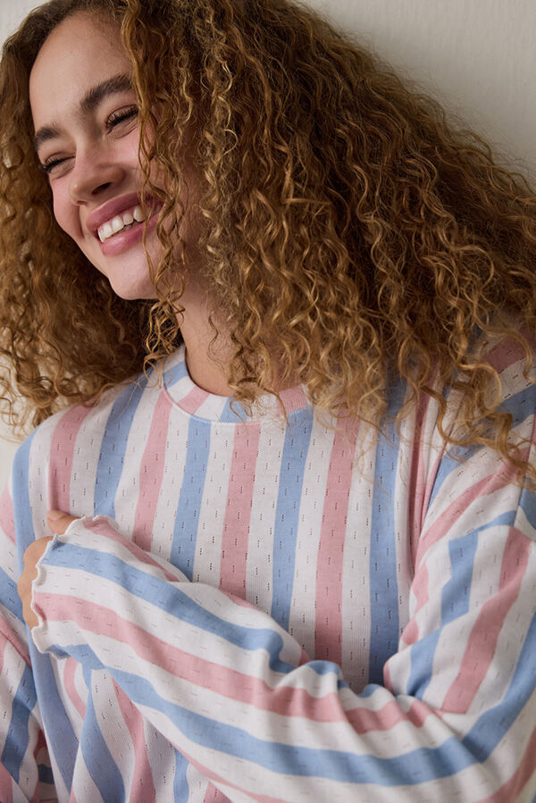 Penti Conjunto de pijama t&eacute;rmico de manga larga con cuello redondo Moonlight estampado