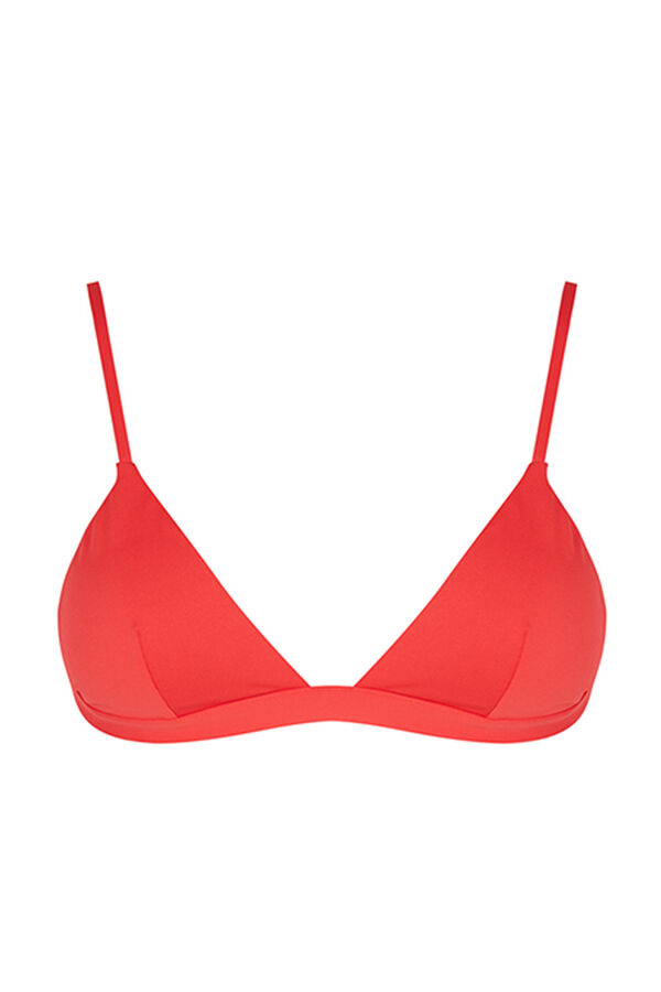 Womensecret Coral triangle bikini top red