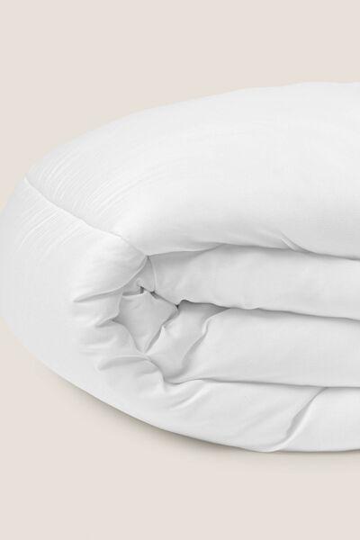 Womensecret Bettdecke Doppelfaser. Bett 80-90 cm. Weiß