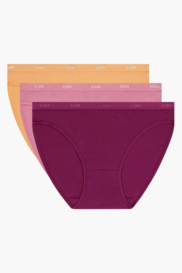 DIM Multicoloured classic 3-pack panties printed