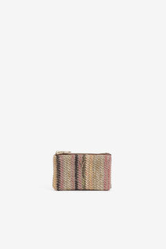 Womensecret Small multicoloured woven-look bag brown