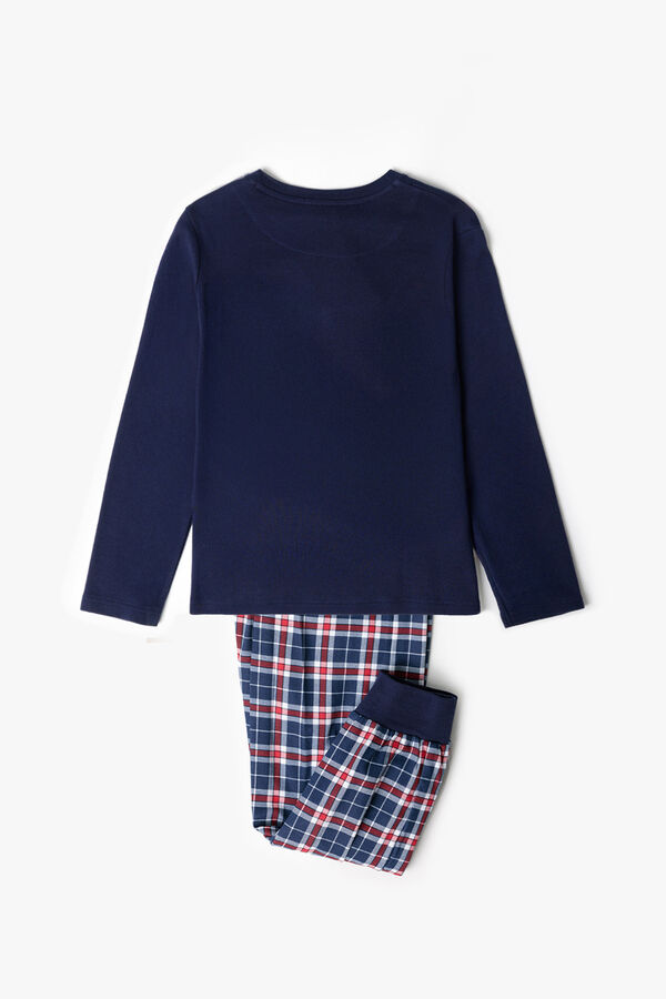 Admas Tween Boy Snow Pyjamas A blue