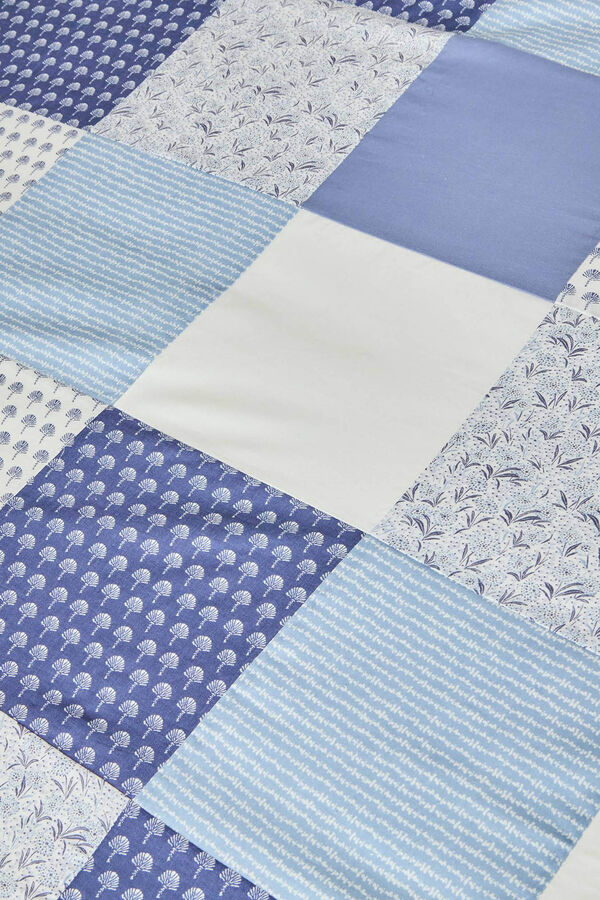Textura Funda N&oacute;rdica Patchwork azul
