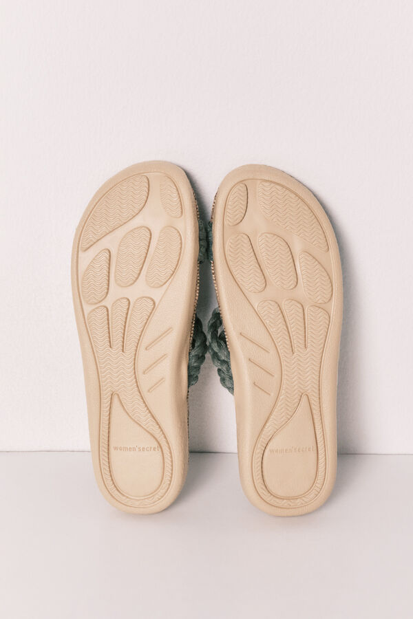 Women'secret Sandales &agrave; brides tress&eacute;es et imprim&eacute;es imprim&eacute;