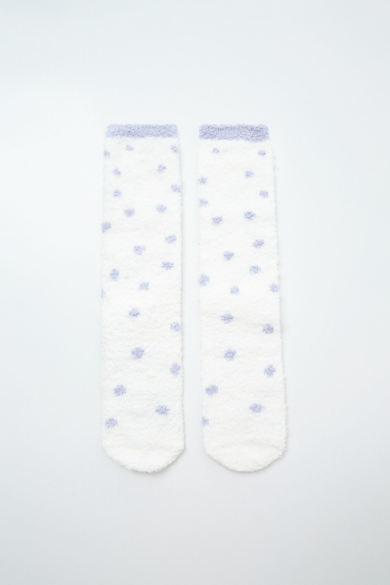 Women'secret Lilac polka-dots print long socks