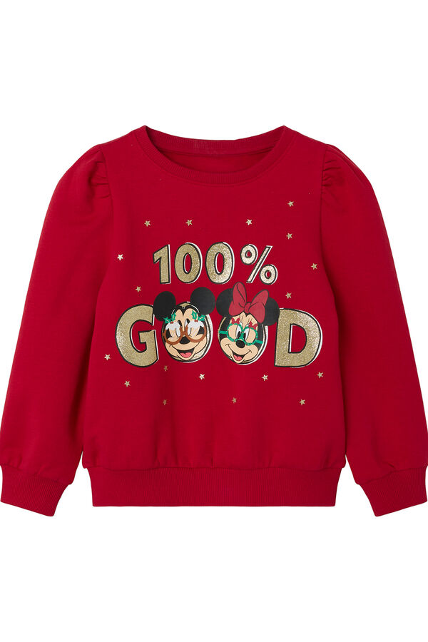 Name it Minnie Christmas sweatshirt for girls red