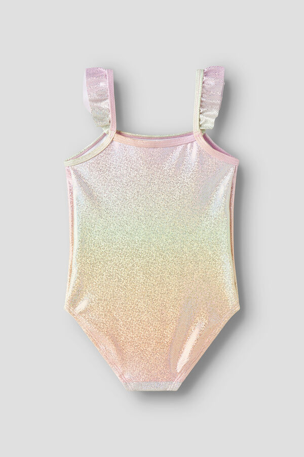 Name it Girl's shimmering swimwear pink