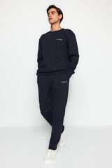 Trendyol Comfortable Knitted Pyjama Set blue