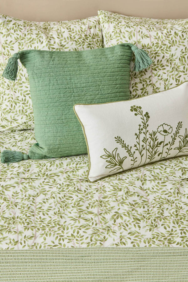 Womensecret Leaf print cotton sheet zöld