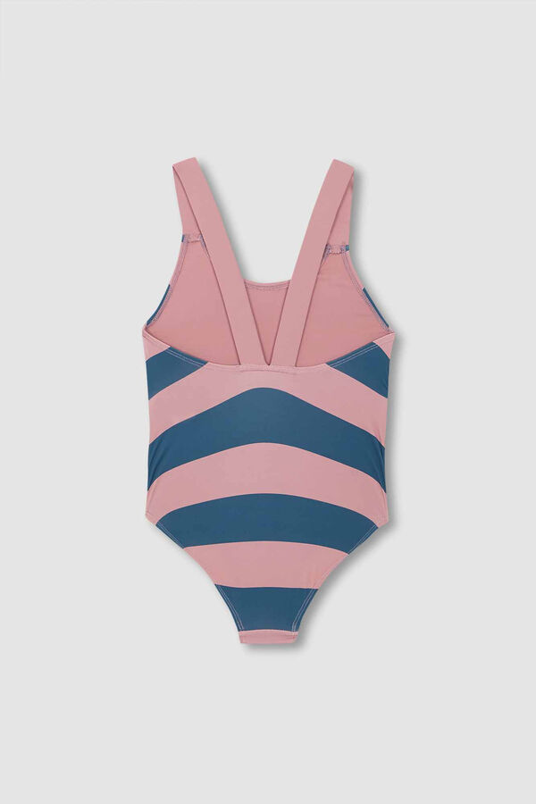 Womensecret Pink striped swimsuit Rosa