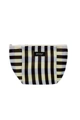 Mr. Wonderful Black and white vanity case with zip fastening printed