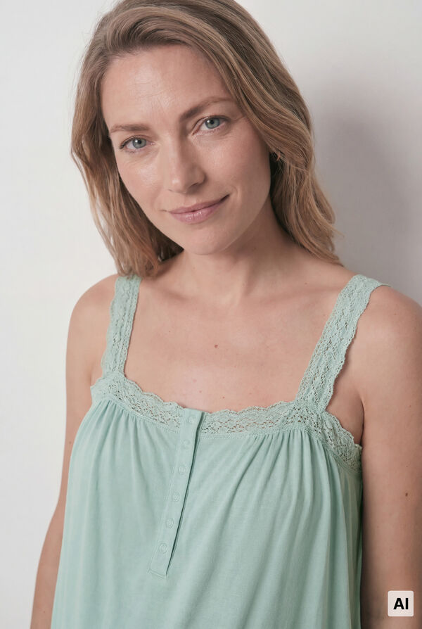Women'secret Green cotton short pyjamas maternity green