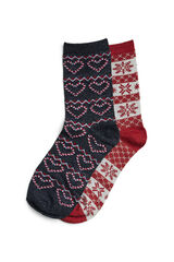 Pieces Socken Weihnachtsfest Grau