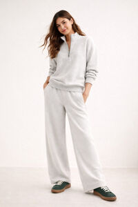 Lmtd Sudadera cuello alto media cremallera.