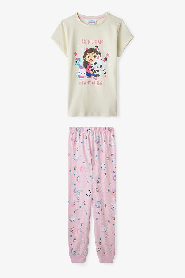 Penti Conjunto pijama infantil gatos Gabby marfil