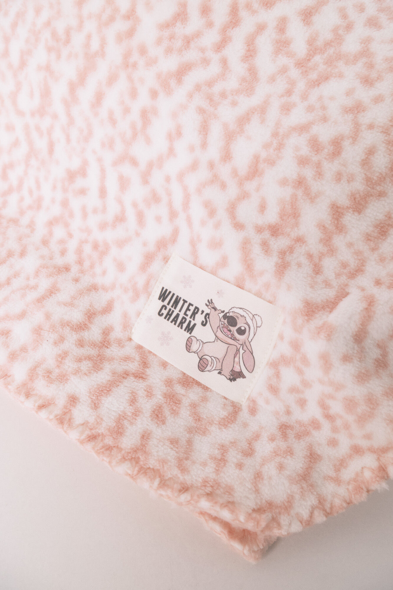 Women'secret Super soft blanket pink spot print