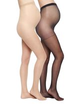 Womensecret Pack of two high waist stockings Crna
