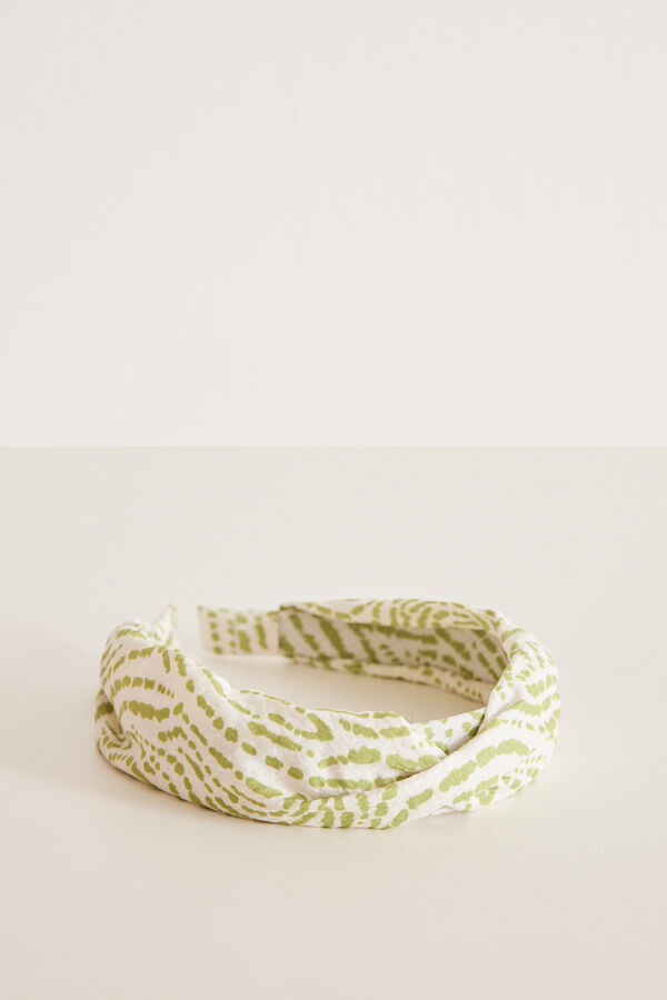 Womensecret Green print hair headband printed