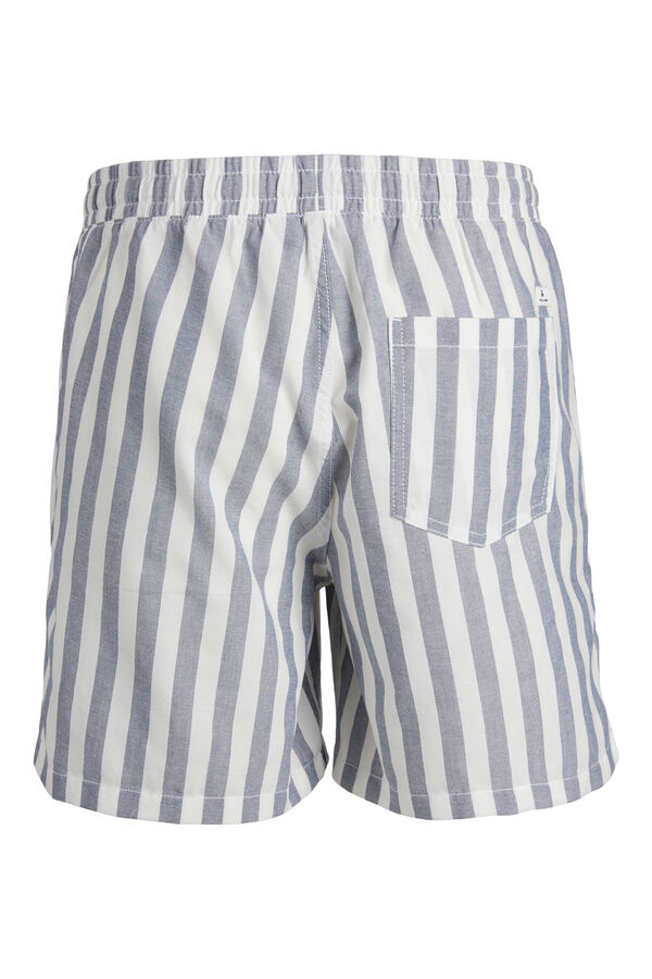Womensecret Relaxed fit striped shorts blue